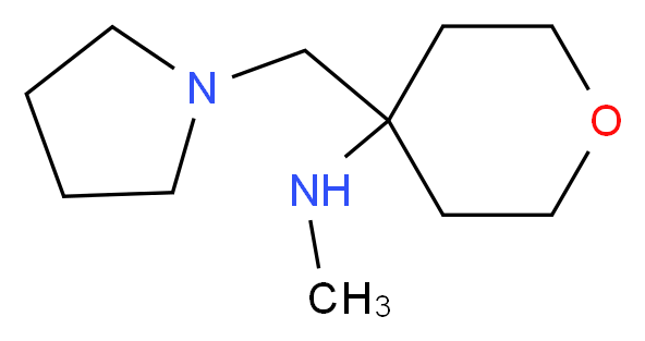 Methyl-(4-pyrrolidin-1-ylmethyl-tetrahydro-pyran-4-yl)-amine_分子结构_CAS_885951-12-2)