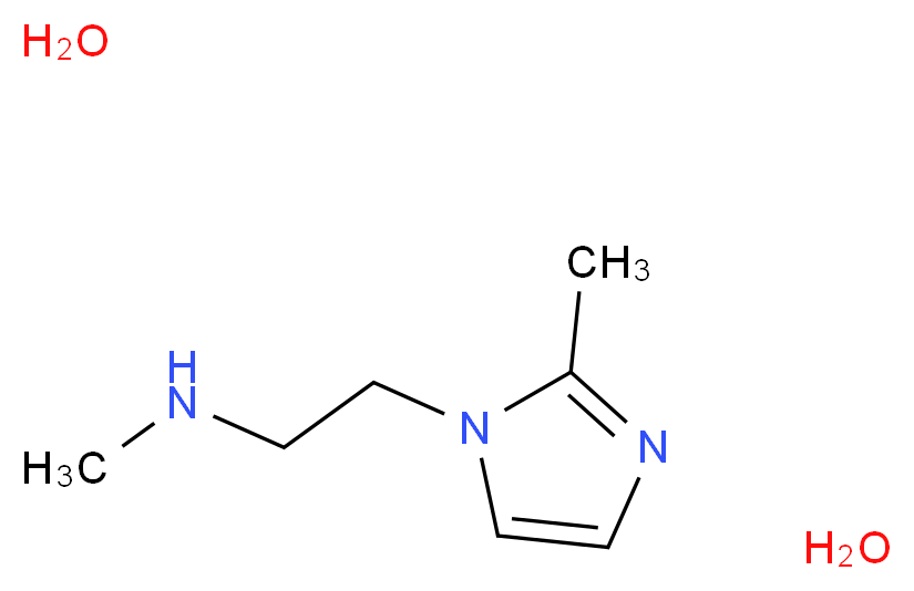 Methyl-[2-(2-methyl-imidazol-1-yl)-ethyl]-amine dihydrate_分子结构_CAS_)