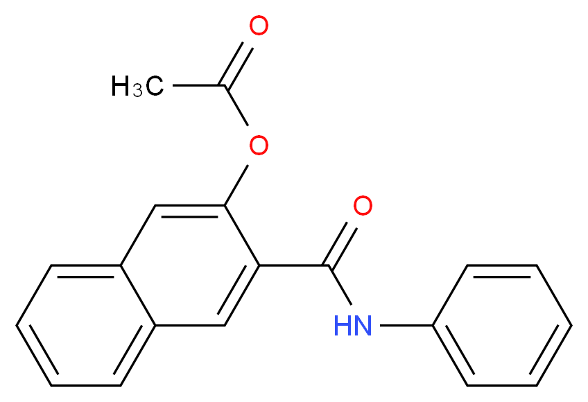 Naphthol AS acetate_分子结构_CAS_1163-67-3)