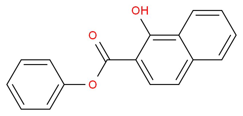 1-羟基-2-萘甲酸苯酯_分子结构_CAS_132-54-7)