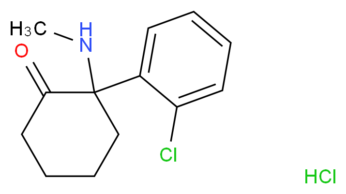 Ketamine Hydrochloride_分子结构_CAS_1867-66-9)