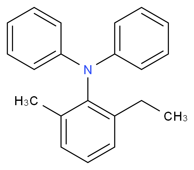 2-ethyl-6-methyl-N,N-diphenylaniline_分子结构_CAS_256660-16-9