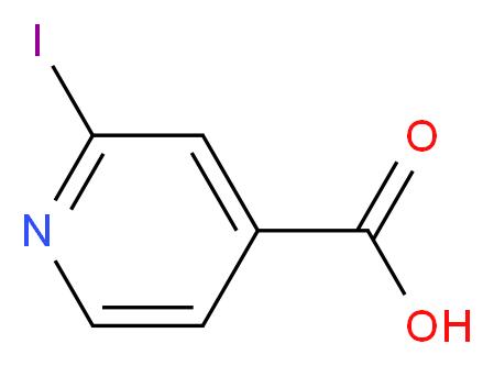 2-Iodopyridine-4-carboxylic acid_分子结构_CAS_58481-10-0)