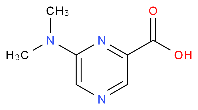 6-(Dimethylamino)-2-pyrazinecarboxylic acid_分子结构_CAS_)