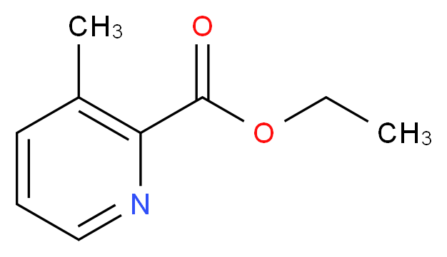 ethyl 3-methylpyridine-2-carboxylate_分子结构_CAS_58997-10-7