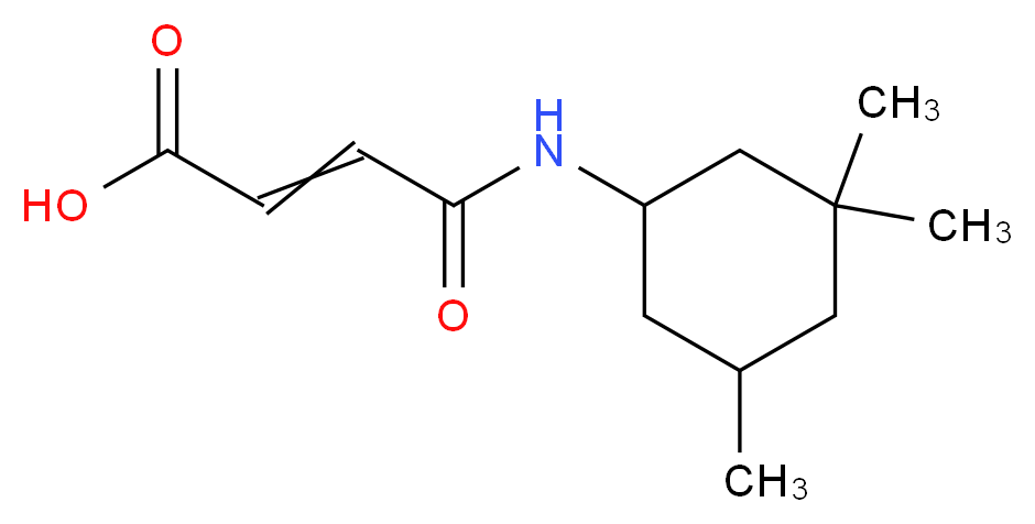 3-[(3,3,5-trimethylcyclohexyl)carbamoyl]prop-2-enoic acid_分子结构_CAS_51992-11-1