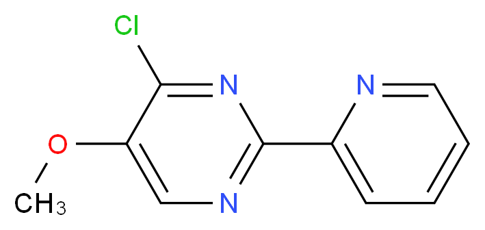 4-Chloro-5-methoxy-2-(2-pyridinyl)pyrimidine_分子结构_CAS_321432-82-0)