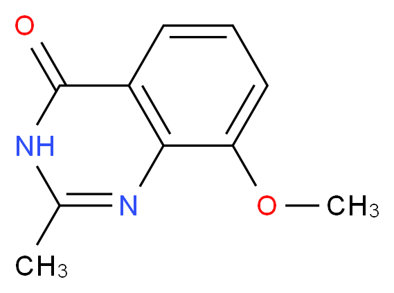 8-methoxy-2-methyl-3,4-dihydroquinazolin-4-one_分子结构_CAS_90915-45-0