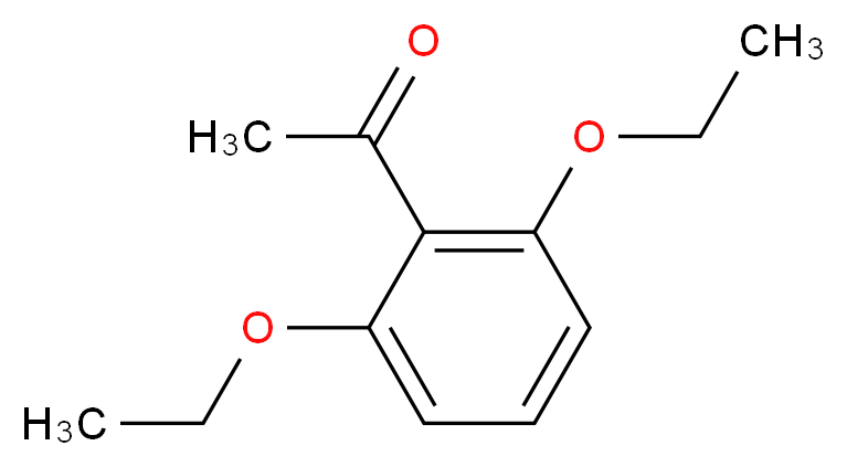 1-(2,6-diethoxyphenyl)ethan-1-one_分子结构_CAS_33675-61-5