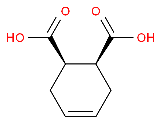 顺-4-环己烯-1,2-二甲酸_分子结构_CAS_2305-26-2)