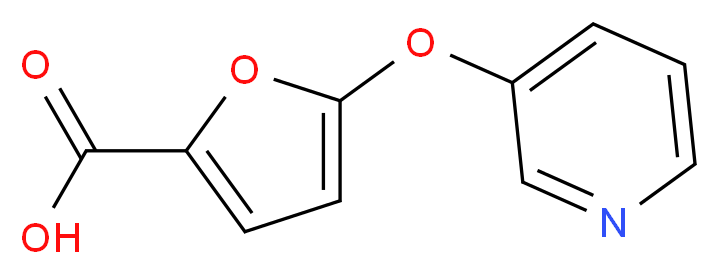 5-(3-pyridinyloxy)-2-furoic acid_分子结构_CAS_852180-39-3)