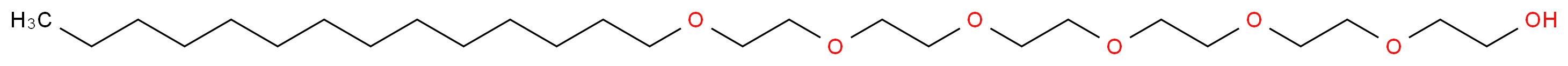 Hexaethylene glycol monotetradecyl ether_分子结构_CAS_5157-04-0)