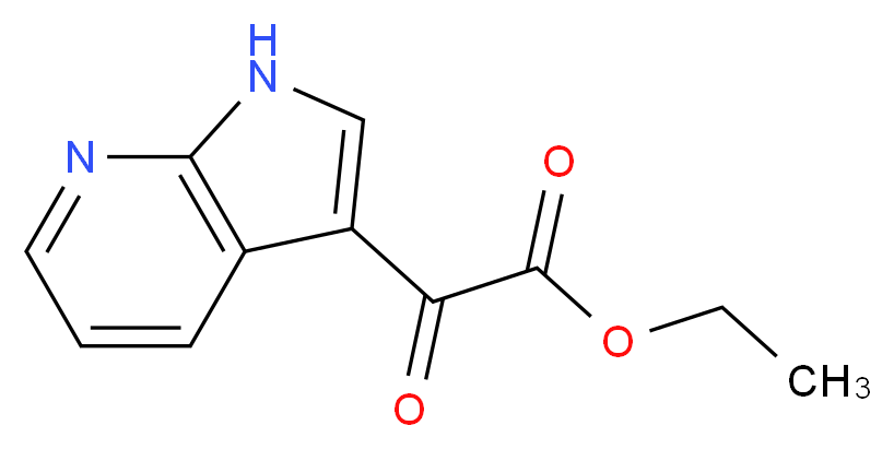 Ethyl 2-oxo-2-(1H-pyrrolo[2,3-b]pyridin-3-yl)-acetate_分子结构_CAS_626604-80-6)