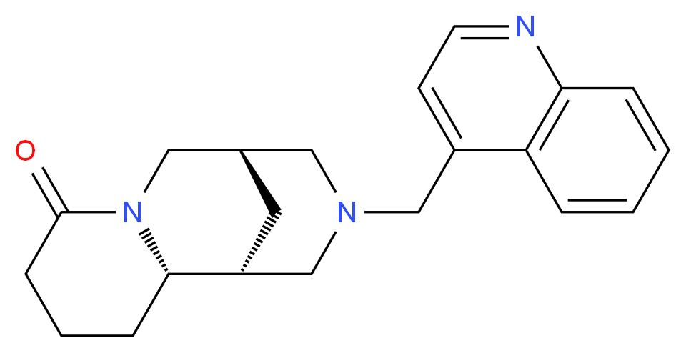 (5R,11aS)-3-(quinolin-4-ylmethyl)decahydro-8H-1,5-methanopyrido[1,2-a][1,5]diazocin-8-one_分子结构_CAS_)