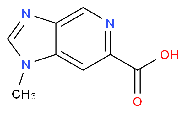 1-methyl-1H-imidazo[4,5-c]pyridine-6-carboxylic acid_分子结构_CAS_1234014-36-8