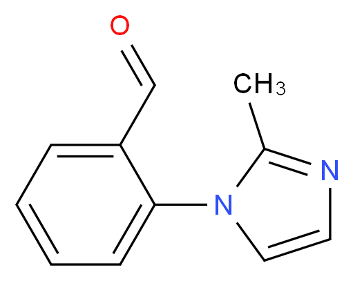 2-(2-methyl-1H-imidazol-1-yl)benzaldehyde_分子结构_CAS_914348-86-0