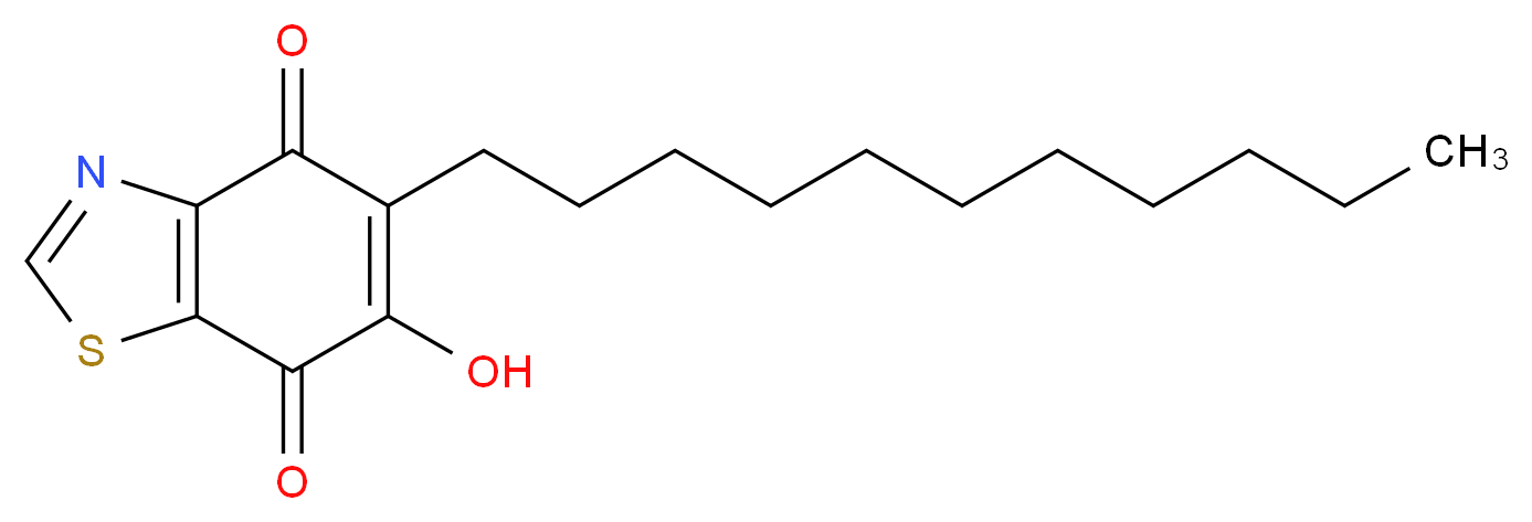 6-hydroxy-5-undecyl-4,7-dihydro-1,3-benzothiazole-4,7-dione_分子结构_CAS_43152-58-5