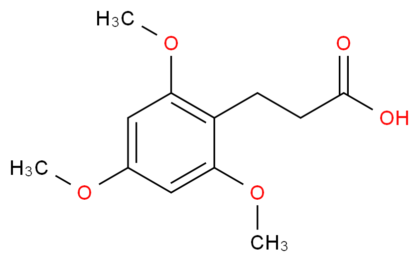 3-(2,4,6-Trimethoxyphenyl)propionic acid_分子结构_CAS_74737-05-6)