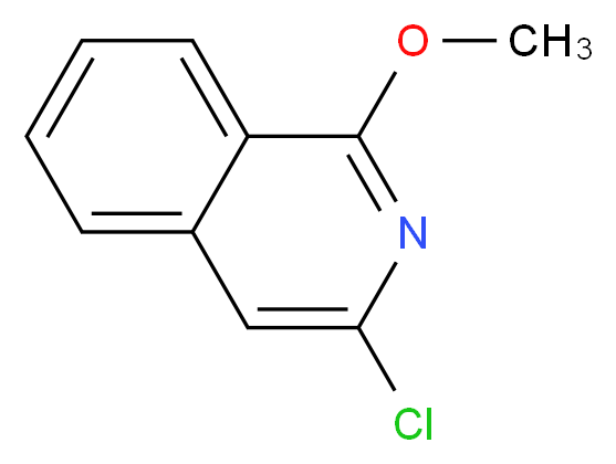 3-chloro-1-methoxyisoquinoline_分子结构_CAS_24649-22-7