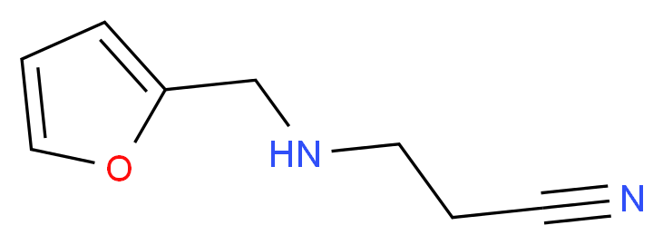 3-[(furan-2-ylmethyl)amino]propanenitrile_分子结构_CAS_6788-68-7
