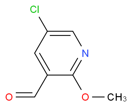 5-chloro-2-methoxypyridine-3-carbaldehyde_分子结构_CAS_103058-88-4