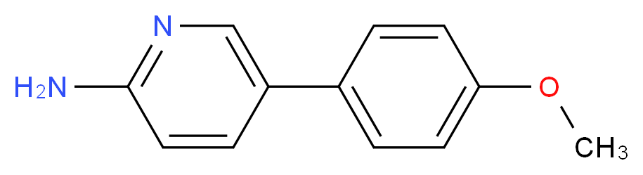 5-(4-methoxyphenyl)pyridin-2-amine_分子结构_CAS_503536-75-2