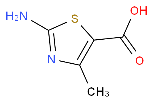 2-amino-4-methyl-1,3-thiazole-5-carboxylic acid_分子结构_CAS_67899-00-7