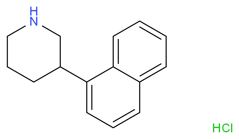 3-(1-Naphthyl)piperidine hydrochloride_分子结构_CAS_)