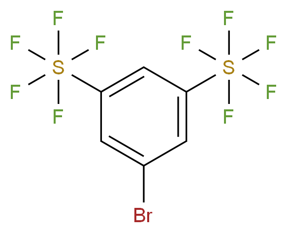 3,5-Bis(pentafluorothio)bromobenzene_分子结构_CAS_432028-10-9)