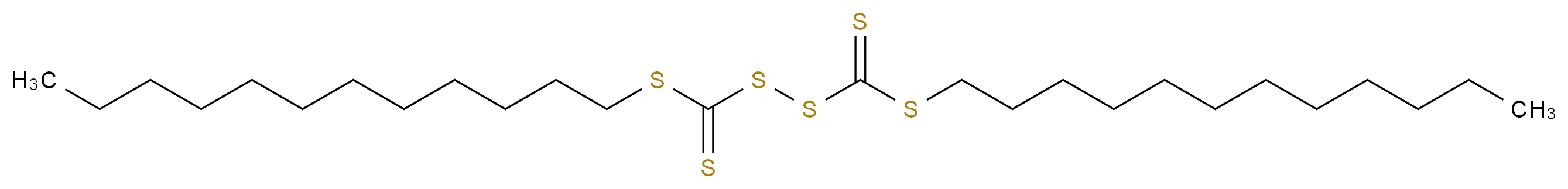 (dodecylsulfanyl)({[(dodecylsulfanyl)methanethioyl]disulfanyl})methanethione_分子结构_CAS_870532-86-8
