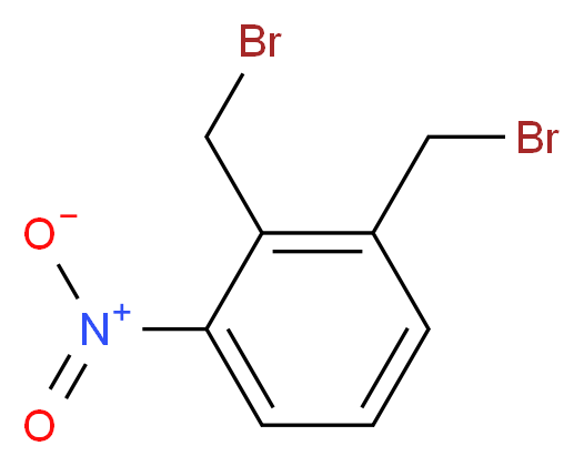 1,2-bis(bromomethyl)-3-nitrobenzene_分子结构_CAS_66126-16-7