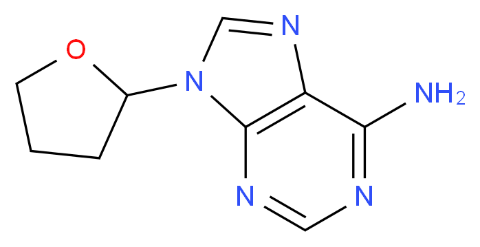 9-(oxolan-2-yl)-9H-purin-6-amine_分子结构_CAS_17318-31-9