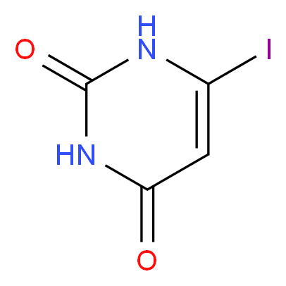 6-Iodouracil_分子结构_CAS_4269-94-7)