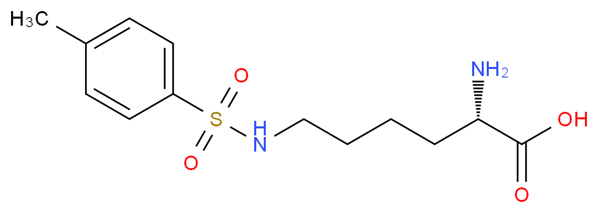 (2S)-2-amino-6-(4-methylbenzenesulfonamido)hexanoic acid_分子结构_CAS_2130-76-9