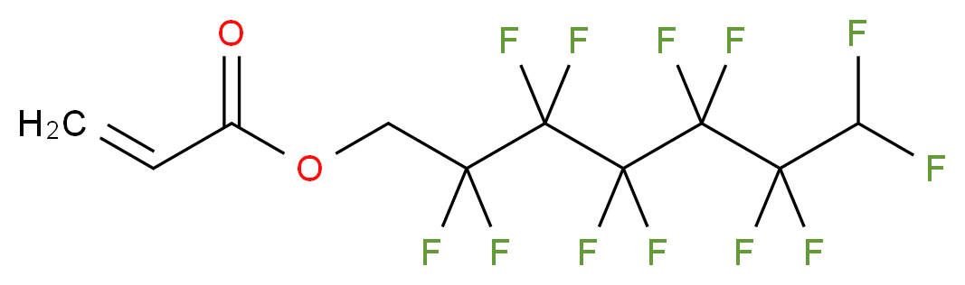 2,2,3,3,4,4,5,5,6,6,7,7-dodecafluoroheptyl prop-2-enoate_分子结构_CAS_2993-85-3