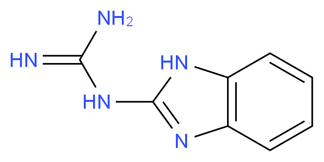 N-1H-Benzimidazol-2-ylguanidine_分子结构_CAS_5418-95-1)