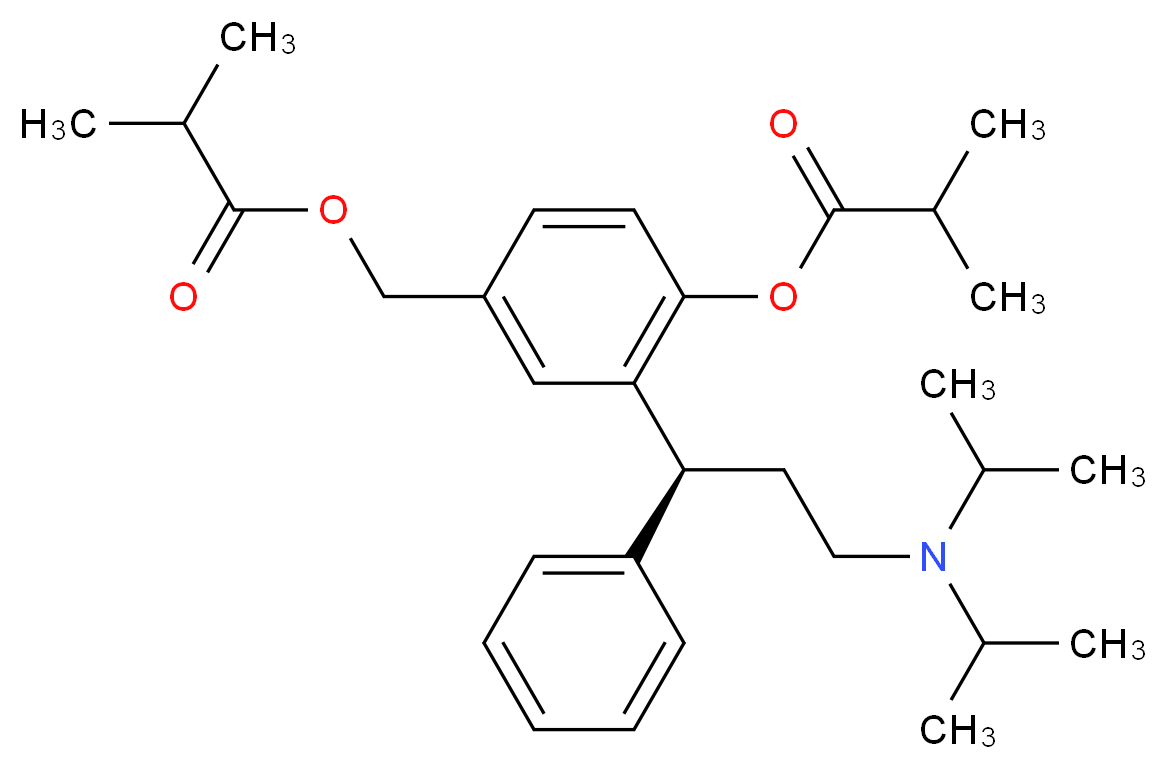 O-Isobutyryl (R)-Fesoterodine_分子结构_CAS_1208313-13-6)