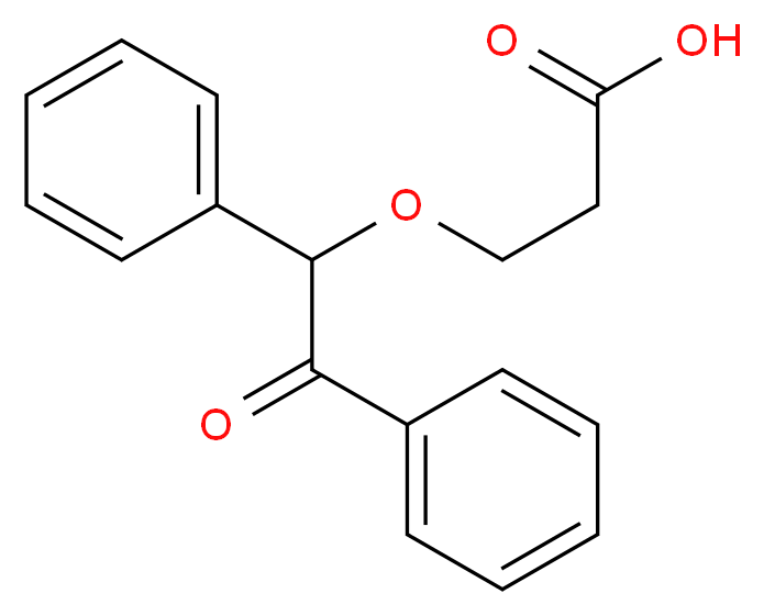 3-(2-oxo-1,2-diphenylethoxy)propanoic acid_分子结构_CAS_879896-64-7)