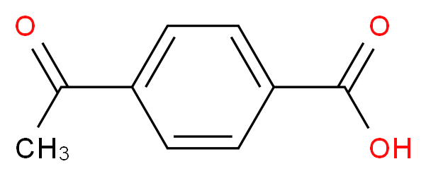 4-acetylbenzoic acid_分子结构_CAS_586-89-0