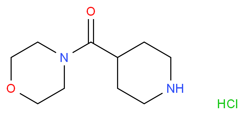 Morpholino(piperidin-4-yl)methanone hydrochloride_分子结构_CAS_94467-73-9)