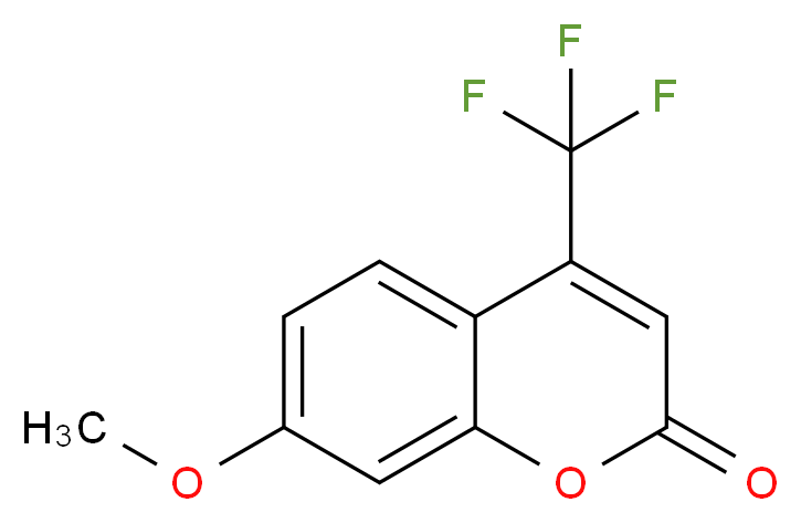 7-methoxy-4-(trifluoromethyl)-2H-chromen-2-one_分子结构_CAS_575-04-2