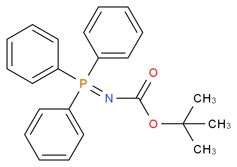 tert-butyl N-(triphenyl-$l^{5}-phosphanylidene)carbamate_分子结构_CAS_68014-21-1
