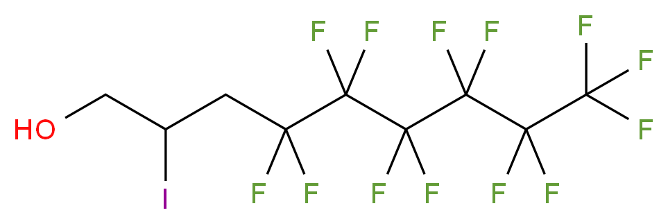 4,4,5,5,6,6,7,7,8,8,9,9,9-tridecafluoro-2-iodononan-1-ol_分子结构_CAS_38550-44-6