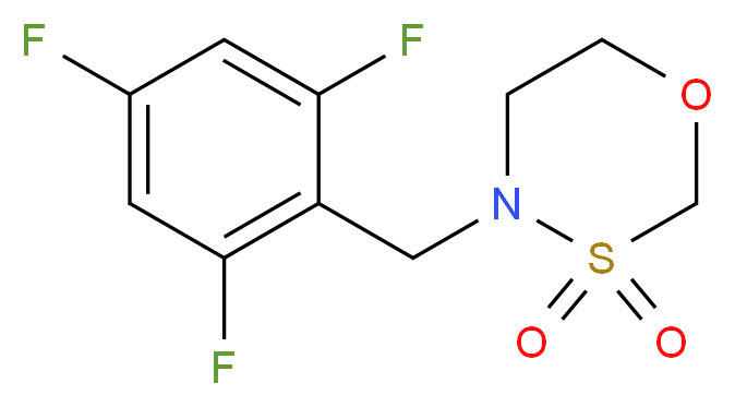 4-(2,4,6-trifluorobenzyl)-1,3,4-oxathiazinane 3,3-dioxide_分子结构_CAS_)