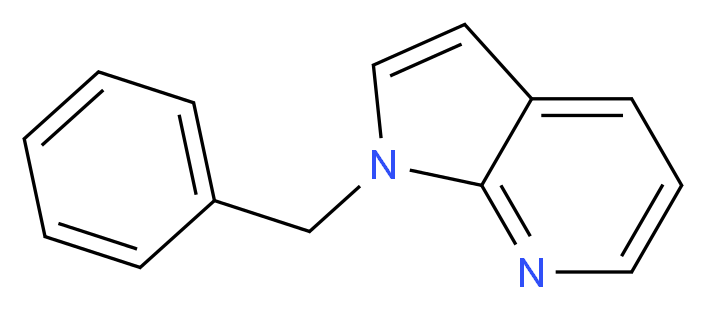 1-benzyl-1H-pyrrolo[2,3-b]pyridine_分子结构_CAS_152955-68-5