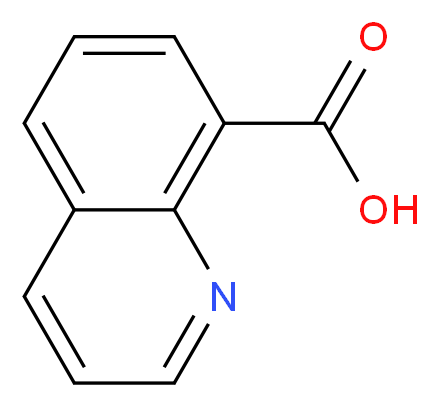 8-Quinolinecarboxylic acid_分子结构_CAS_86-59-9)