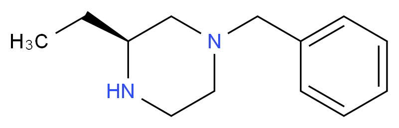 (S)-1-苄基-3-乙基哌嗪_分子结构_CAS_324750-04-1)