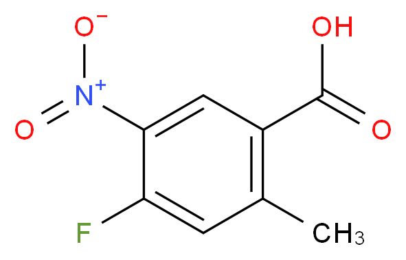 4-Fluoro-2-methyl-5-nitrobenzoic acid 98%_分子结构_CAS_64695-92-7)