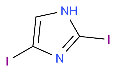 2,4-Diiodo-1H-imidazole_分子结构_CAS_19198-80-2)