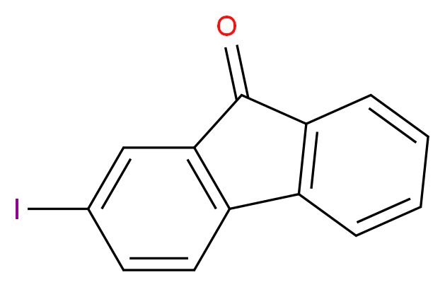 2-iodo-9H-fluoren-9-one_分子结构_CAS_3096-46-6